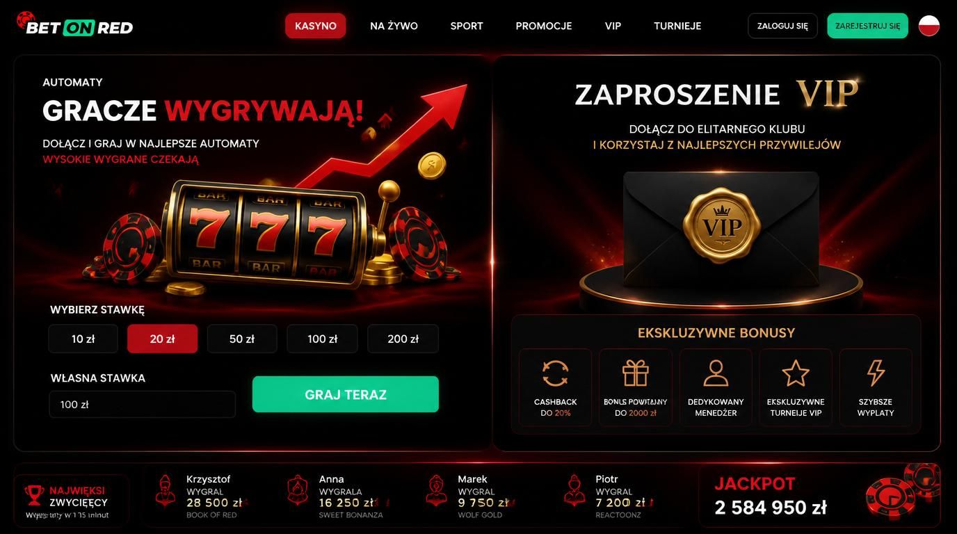 scena VIP: automat plus zaproszenie i ekskluzywne bonusy